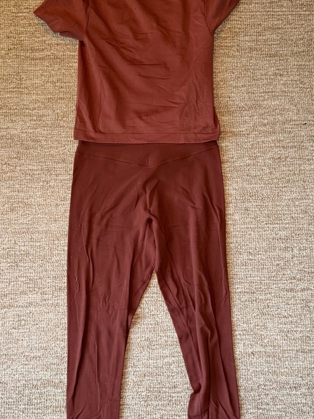 High-Rise Women's Leggings in Rust